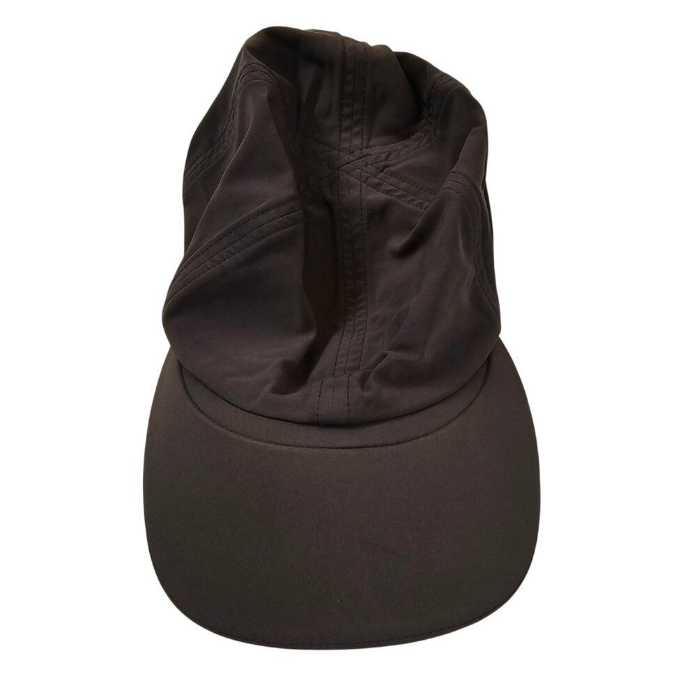 Lululemon mens run hat OSFM adjustsble stretch wicking lightweight fabric black